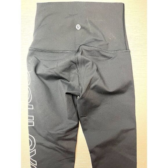 Lululemon x SoulCycle Logo Black Leggings Size 2 New Women's Activewear - Picture 7 of 7